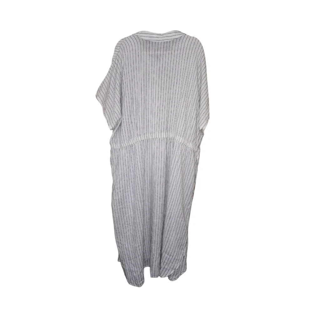 2/30 A New Day Maxi Dress White With Blue Stripes - Picture 3 of 4